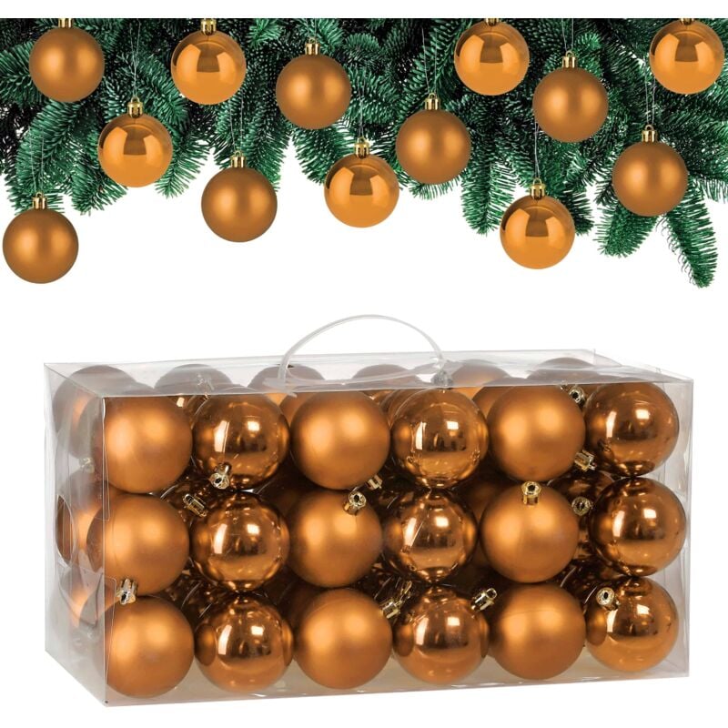 

Set de 100 Bolas de navidad Adorno para árbol Decoración navideña Adorno para colgar - Varios colores Rojo - Rojo - Deuba