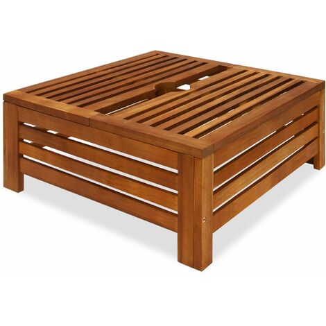 Deuba Sonnenschirmständer Abdeckung FSC®-zertifiziertes Akazienholz Sonnenschirmhalter Schirmständerabdeckung Sonnenschirm Marktschirm Gartenschirm