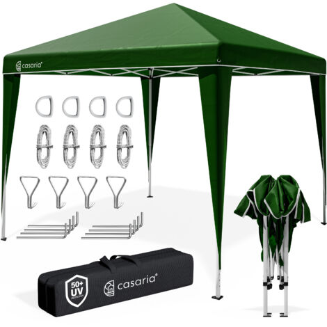 Deuba Tonnelle Capri 3x3 m pliable Tente de réception Jardin terrasse extérieur  Vert