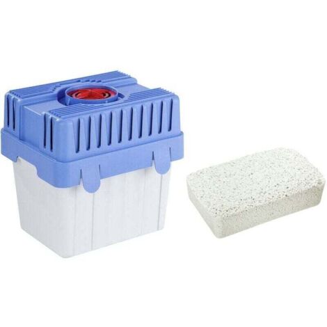 Deumidificatore 5 kg, assorbitore di umidità, protezione contro umidità, muffa e odori, 5 kg di granuli ideale per fino a 100 m², 29x29x24 cm, bianco e blu