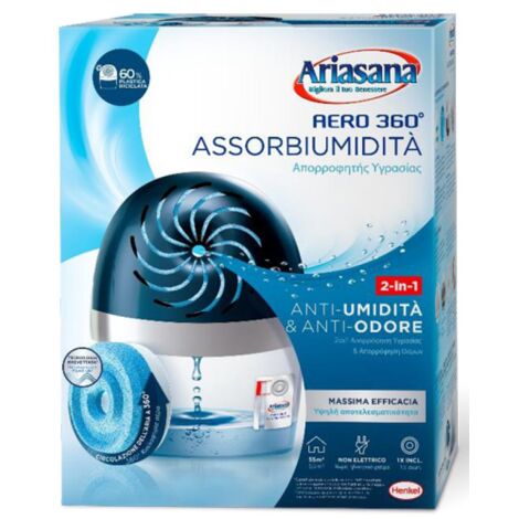 Deumidificatore Henkel Ariasana Aero 360  Kit con una ricarica da 450 gr