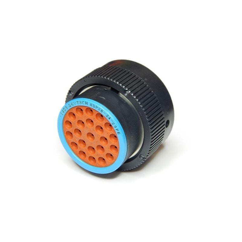 HDP26-24-23PE 23 Way Automotive Connector - Male Pin - Black/Red/Blue - Deutsch