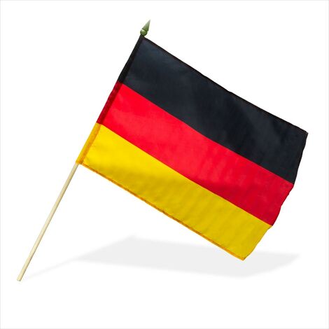 Deutschlandfahne 150x90cm mit Alumast 6m Fahnenmast Fahne Flagge