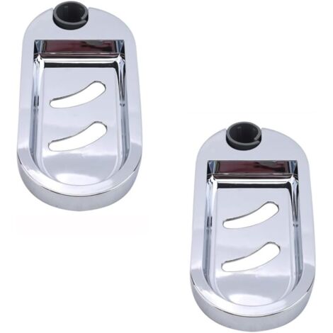 Deux barres de douche réglables avec porte-savon, support de salle de bain élégant, argenté.