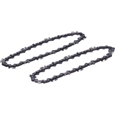 Deux chaînes de rechange pour une tronçonneuse sans fil portative à batterie de 10 cm (4 pouces).