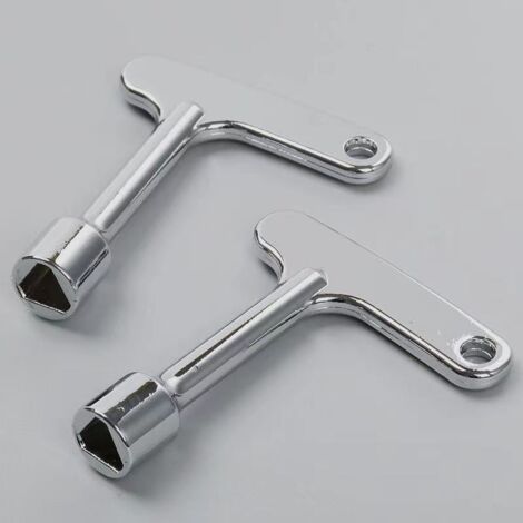 Deux clés triangulaires d'ascenseur en alliage de zinc, accessoires d'ascenseur, clés triangulaires de 8 mm.