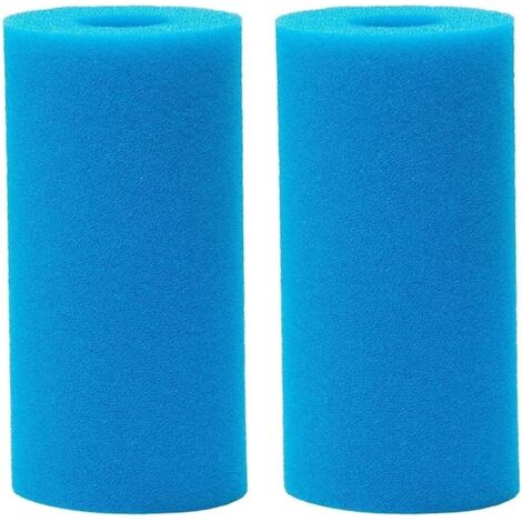 Deux filtres éponge lavables pour piscine, cartouches filtrantes/filtres en mousse réutilisables pour piscine, éponges filtrantes pour piscine