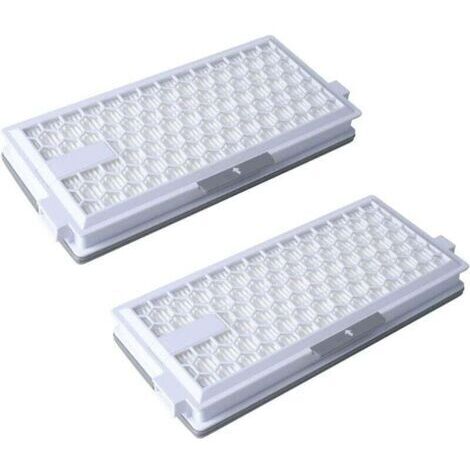 Deux filtres HEPA Airclean 50 SF-HA50, compatibles avec les aspirateurs des séries Mi-ele Complete C3, C2 Compact C1, C2, S8340, S6240, S5211, S8000, S6000, S5000 et S4000.