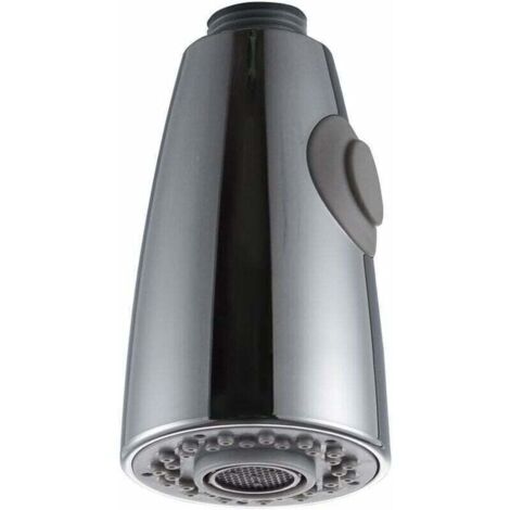 Deux Fonctions Robinet Cuisine Remplacement Extractible pour Douchette Evier Cuisine tête de pulvérisation en chrome 1/2"