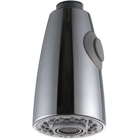 Deux Fonctions Robinet Cuisine Remplacement Extractible pour Douchette Evier Cuisine tête de pulvérisation en chrome 1/2" L'interface