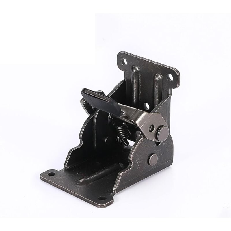 Deux jeux de pieds rétractables, pliables et verrouillables, charnières autobloquantes à 90° (bronze foncé, vis)