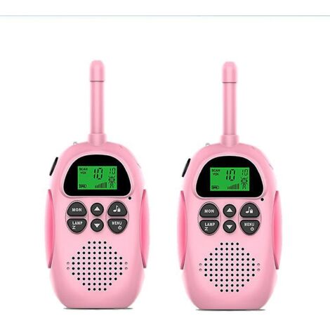 deux Pices Rose Enfants Talkie-walkie Rechargeable Sans Fil 3km Parent-enfant Jouet Interactif Cadeau