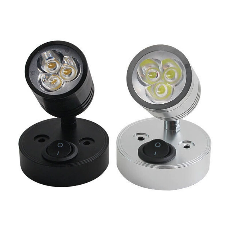 Deux pièces, lampes de lecture d'intérieur, appliques murales led intérieures pour camping-car, spots pour voiture et yacht avec interrupteurs