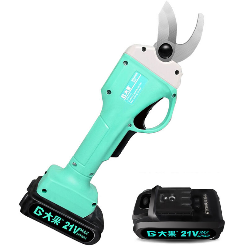 Deux Piles Cutter Electrique Portable Secateur Utilitaire Jardin Orchard Infiniment Variable Vitesses Elagage Cisailles Avec Des Lumieres Led