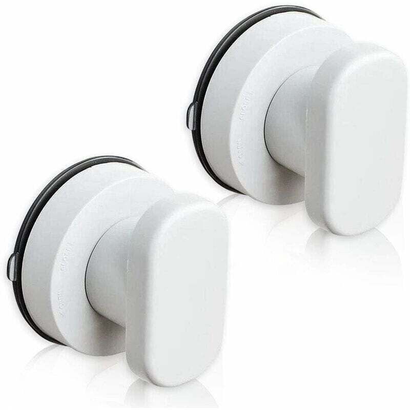 Deux poignées de porte à ventouse, poignées de tiroir à ventouse, adaptées aux armoires, réfrigérateurs, portes vitrées, poignées de déplacement