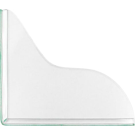 Deux protections d'angle de douche transparentes et imperméables auto-adhésives, 7,28 po  8,66 po (18,5  22 cm).