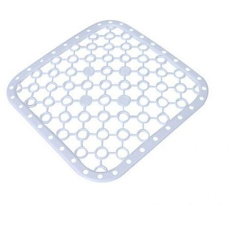 Deux sets de table blancs, tapis de protection d'évier en plastique améliorés, tapis d'égouttage de luxe, antidérapants et résistants aux rayures.