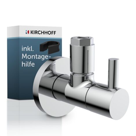 DEV-5WK Eckventil, 1/2"AG x 10 mmQ, mit Rosette