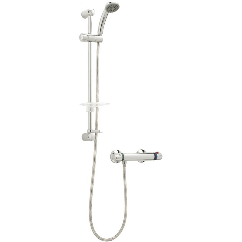 Combi Bar Mixer Shower with Single Mode Shower Kit - Deva