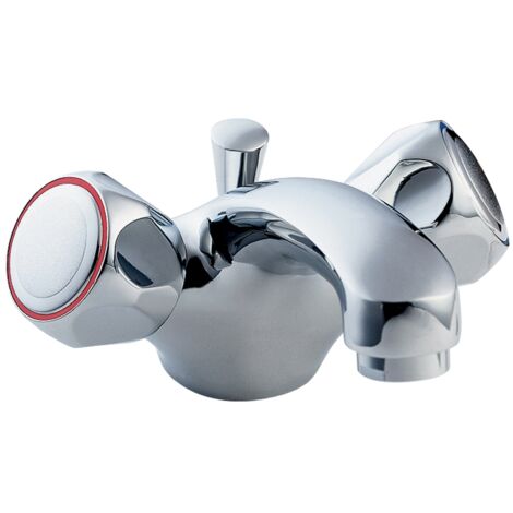 Deva Profile Mono Basin Mixer Tap with Pop Up Waste - Chrome