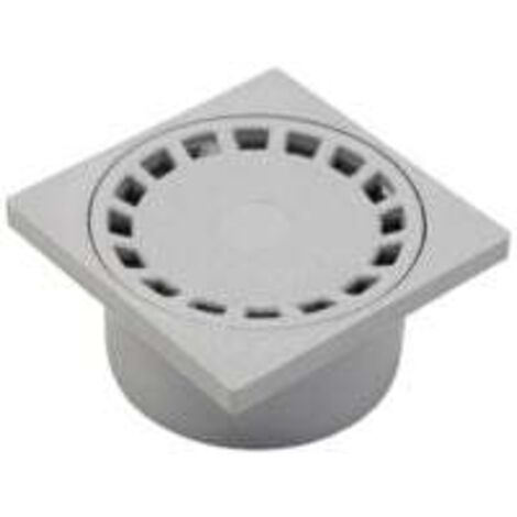 Déverseur de sol à grille circulaire pour salle de bain 100 x 100 mm
