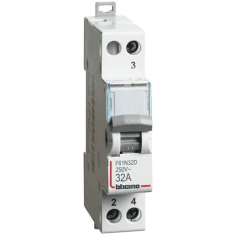 Déviateur Bticino 1NC+1NO 32A 230/400V 1 module DIN F61N32D