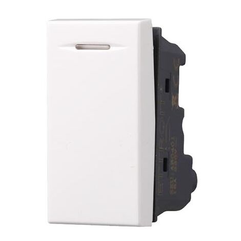 Deviatore 1P 16A compatibile Bticino Axolute colore bianco Ettroit AB0801
