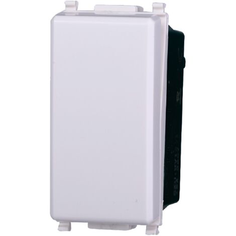 Deviatore 1P 16A compatibile Vimar Plana colore bianco Ettroit EV0801