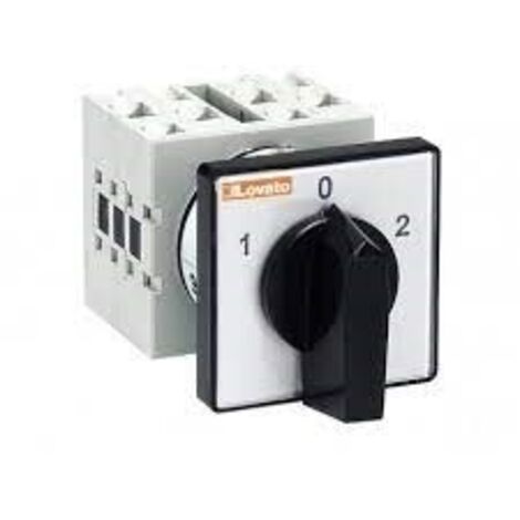 Deviatore 2P 2Pos. Montaggio Frontale ( LOVATO cod. GX2055U )