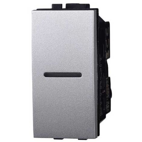 Deviatore assiale 1P 16A 250V compatibile Bticino Livinglight colore tech