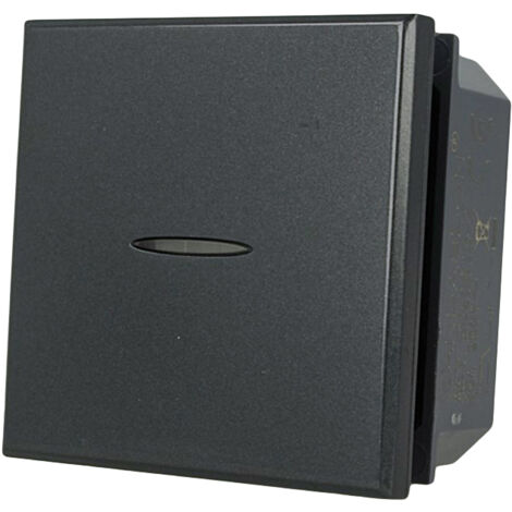 Deviatore Assiale 2M 1P 16A Nero Compatibile Bticino Axolute