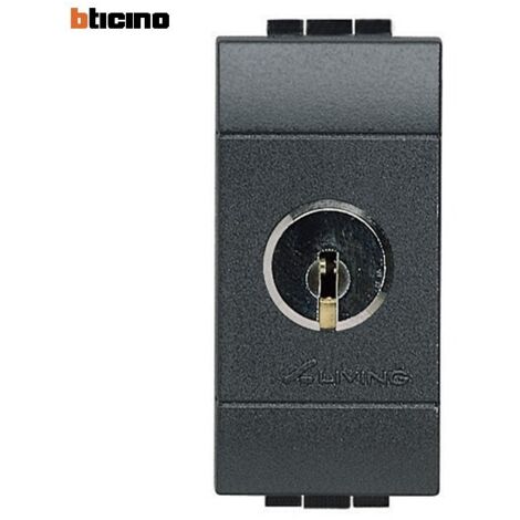 Deviatore Bticino LivingLight 1P 16A a chiave L4022