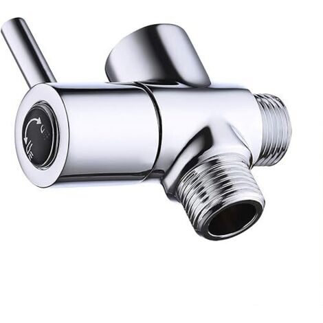 Deviatore per rubinetto, valvola doccia a 2 vie, deviatore in ottone, adattatore per doccia, deviatore per doccetta, flessibile per doccia, soffione doccia, cromo lucido