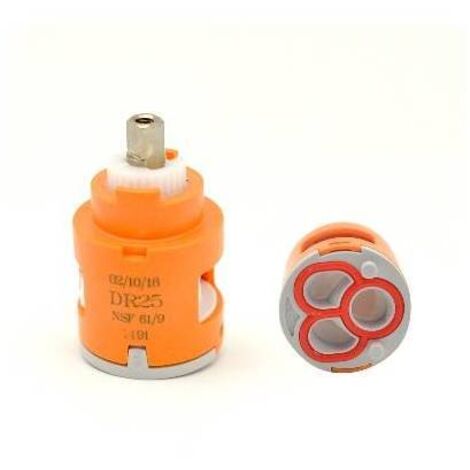 DEVIATORE ROTATIVO A 2 VIE MOD. DR 25 D. 25 Diam. 25 mm FAIDF
