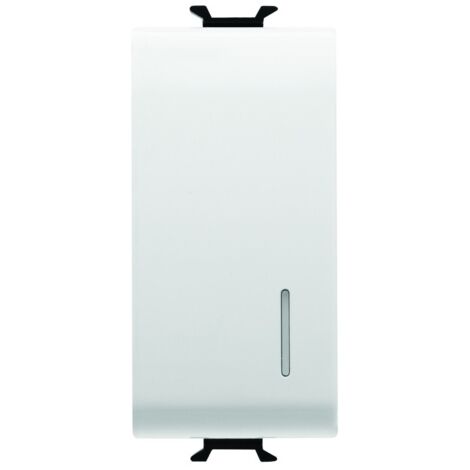 Deviatore Unipolare 1M 1P 16Ax Illuminabile Loc.Bianco ( GEWISS cod. GW10052 )