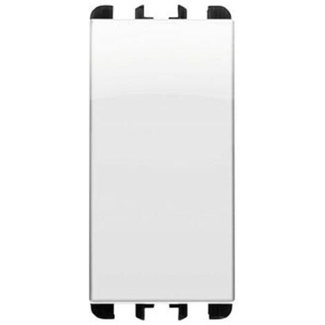 Deviatore unipolare 1P 10A Urmet Simon Nea bianco ghiaccio 10103BG