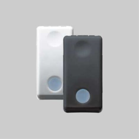 Deviatore unipolare illuminabile 'sistem' 16ax 250v - nero GEWISS
