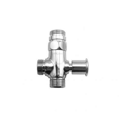 Deviatore universale per colonna doccia, idrobric, in ottone cromato, idb plaacc0016dv