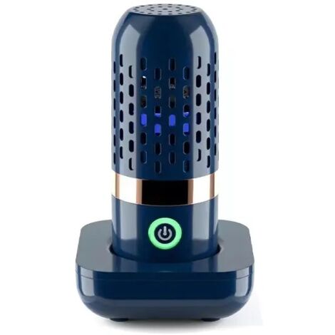 Device for cleaning, sterilizing and disinfecting food, removing pesticides and hormones from food, portable, blue