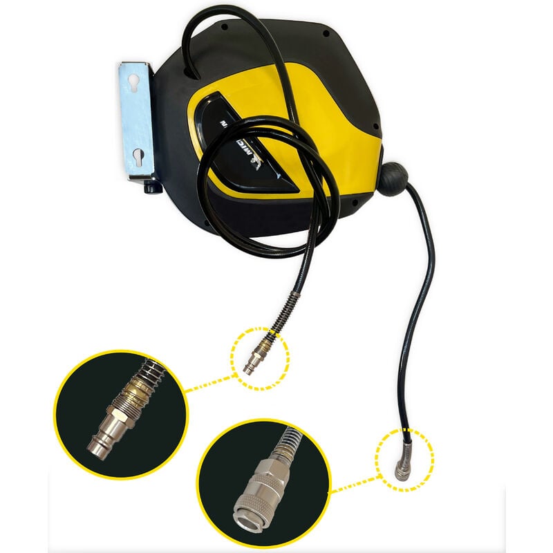 Michelin - Enrouleur Automatique Tuyau d'air 10 mètres