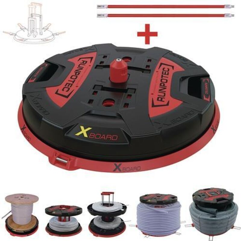 Dévidoir de câble xb 500 t D.500mm Trgf.800kg Runpotec