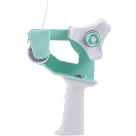 Dévidoir de Ruban Adhésif Manuel Portable pour Emballage et Fermeture de Cartons, Coupe-ruban Léger Vert Clair, Outil Multifonction Compact pour Distribution et Découpe de Ruban
