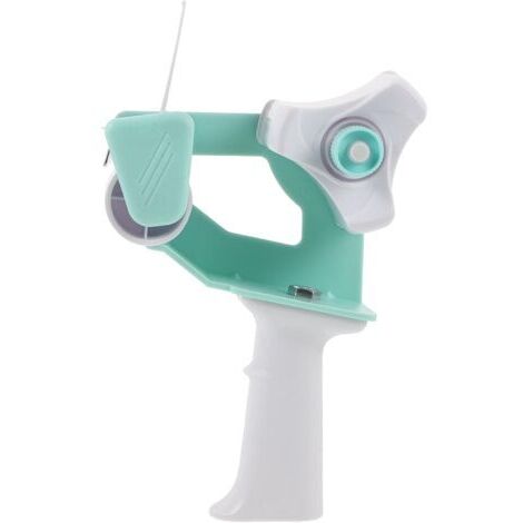 Dévidoir de Ruban Adhésif Manuel Portable pour Emballage et Fermeture de Cartons, Coupe-ruban Léger Vert Clair, Outil Multifonction Compact pour Distribution et Découpe de Ruban