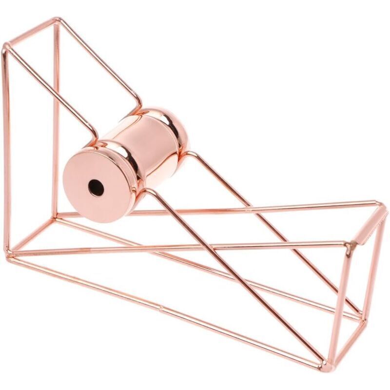 Dévidoir de Ruban Adhésif pour Bureau, Organisateur De Stockage De Ruban (Or rose)