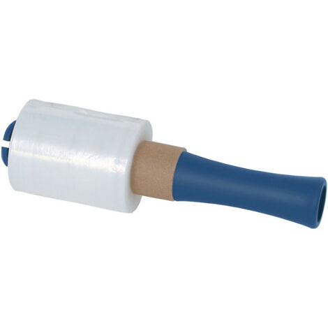 Dévidoir manuel bleu adapté à la largeur de film 100 mm TRANSPAK