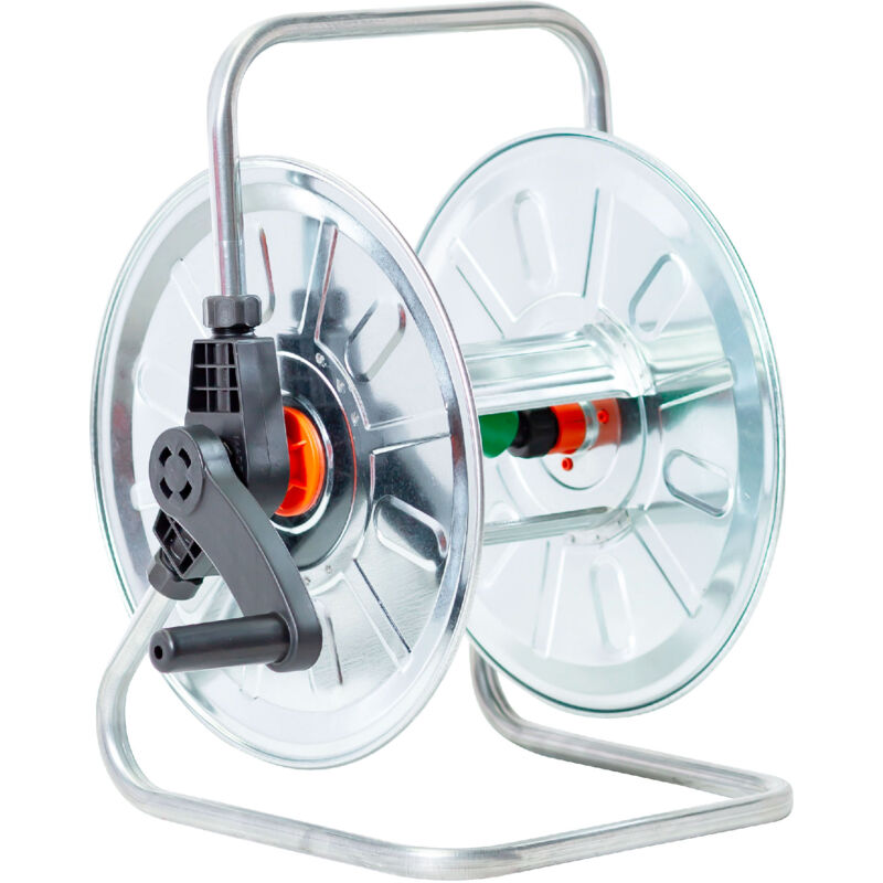 Agrati - Enrouleur de tuyau mural en acier galvanisé -