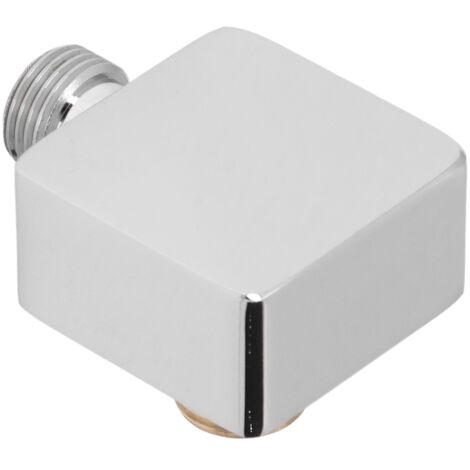 Dévidoir mural G1/2 Chrome cuivre complet avec double connecteur pour douchette