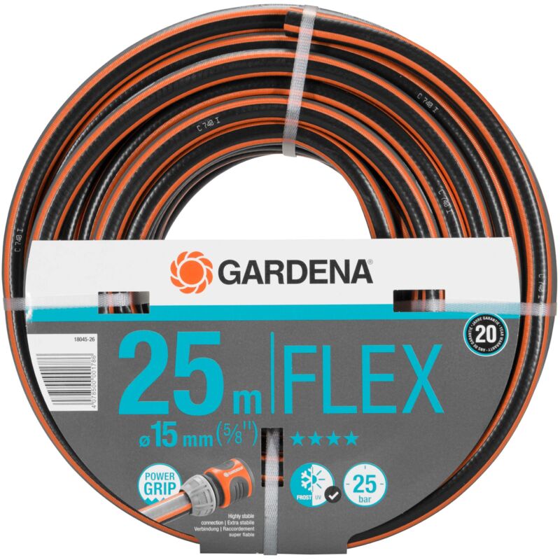 Tuyau d'arrosage Comfort flex 15 mm (5/8'') 25 m (18045-26) - Gardena
