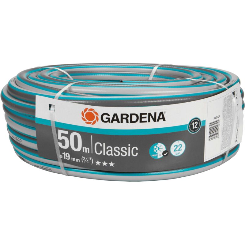 Gardena - Tuyau d'arrosage Classic 19 mm (3/4'') 50 m (18025-20).