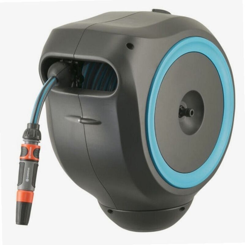Dévidoir automatique mural Gardena RollUp s 15 m 18600-20 - Bleu turquoise